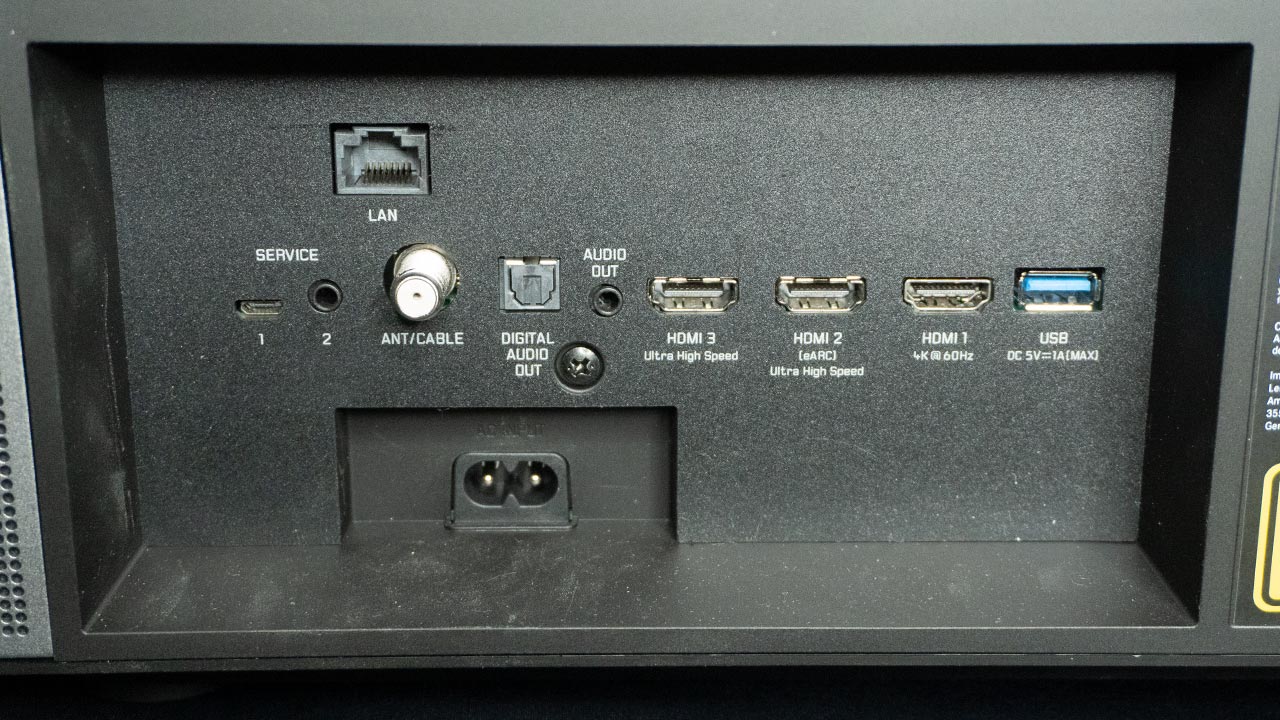 Leica Cine 1 Laser TV Inputs - Projector Reviews - Image